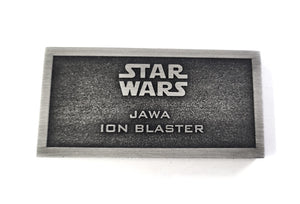 jawa ion blaster name plate placard