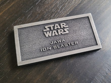 jawa ion blaster name plate placard