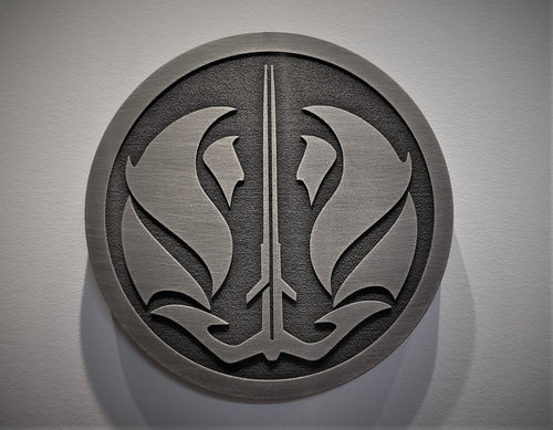 star wars Gray Jedi order version 2 plaque sign